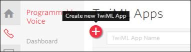 Create a new TwiML App