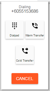 Transfer panel for Agent Toolbar