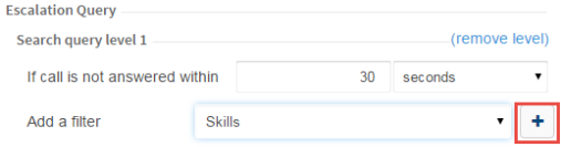 Adding a Skills filter in a CxEngage escalation query